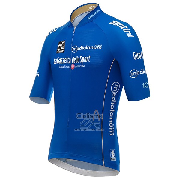 Giro d'Italia Ropa Ciclismo Culotte Corto 2017 Hombre Mangas Cortas Azul